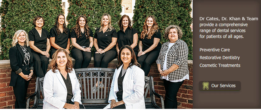 Dr. Cates and team provide a comprehensive range of dental services for patients of all ages. Our services: preventive care, restorative dentistry, cosmetic treatments.